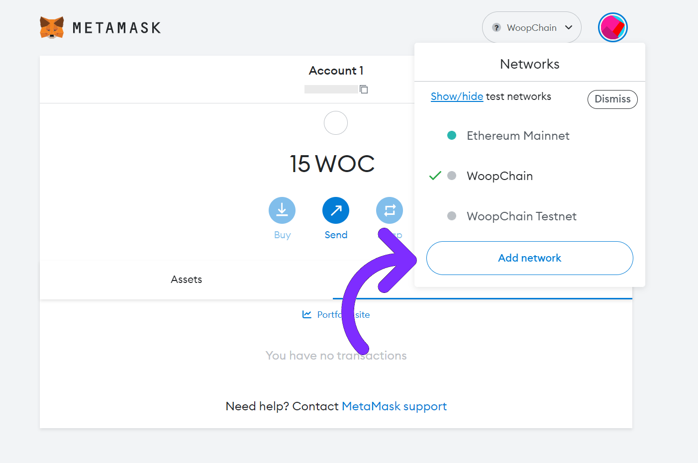 Metamask Configuration