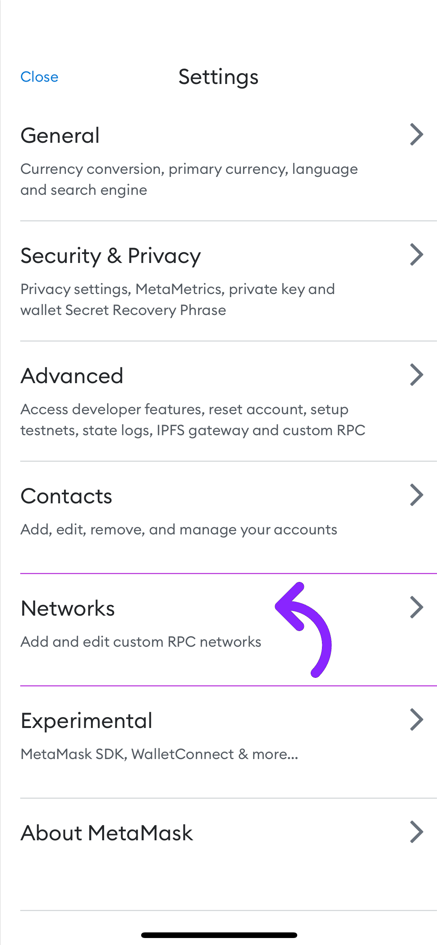 Metamask Configuration